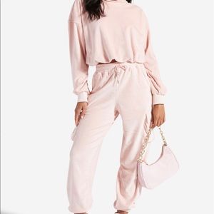 Light Pink Soft Jogger and Sweatshirt